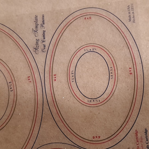 Creative Memories Cutting System Ovals Cutting Mat Blades Templates - Picture 7 of 8